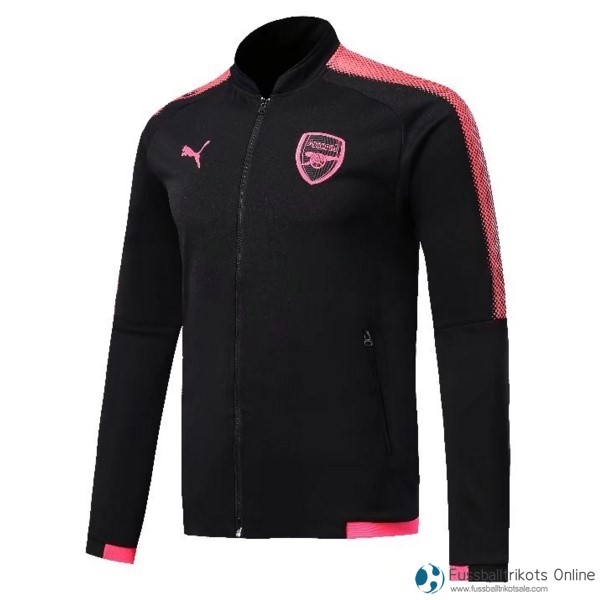 Arsenal Sweatjacken 2017-18 Schwarz Pink Fussballtrikots Günstig